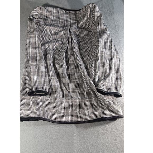 Max Studio Women’s Glen Plaid Open Front Blazer Jacket Small Black White Check - Picture 7 of 7